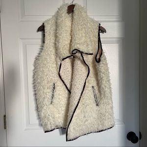 Sherpa faux fur vest